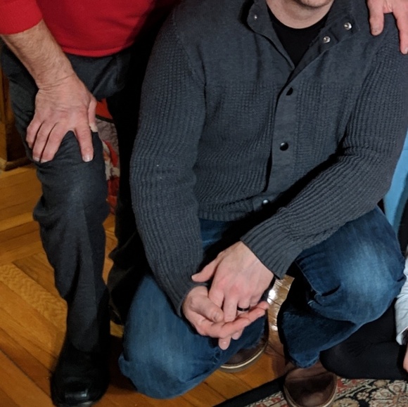 Men's gray sweater - Picture 4 of 4